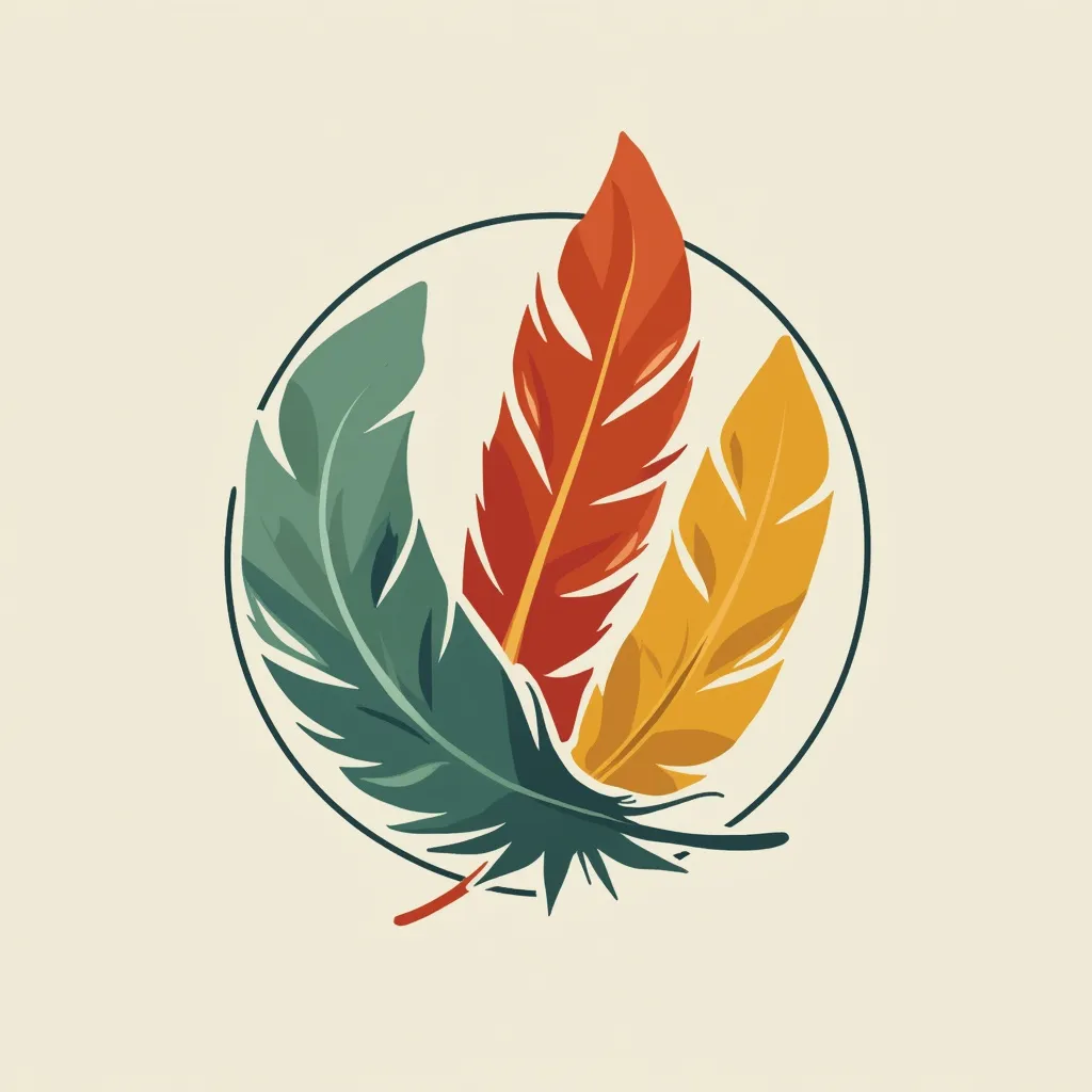 Values icon - interconnected feathers forming a nest