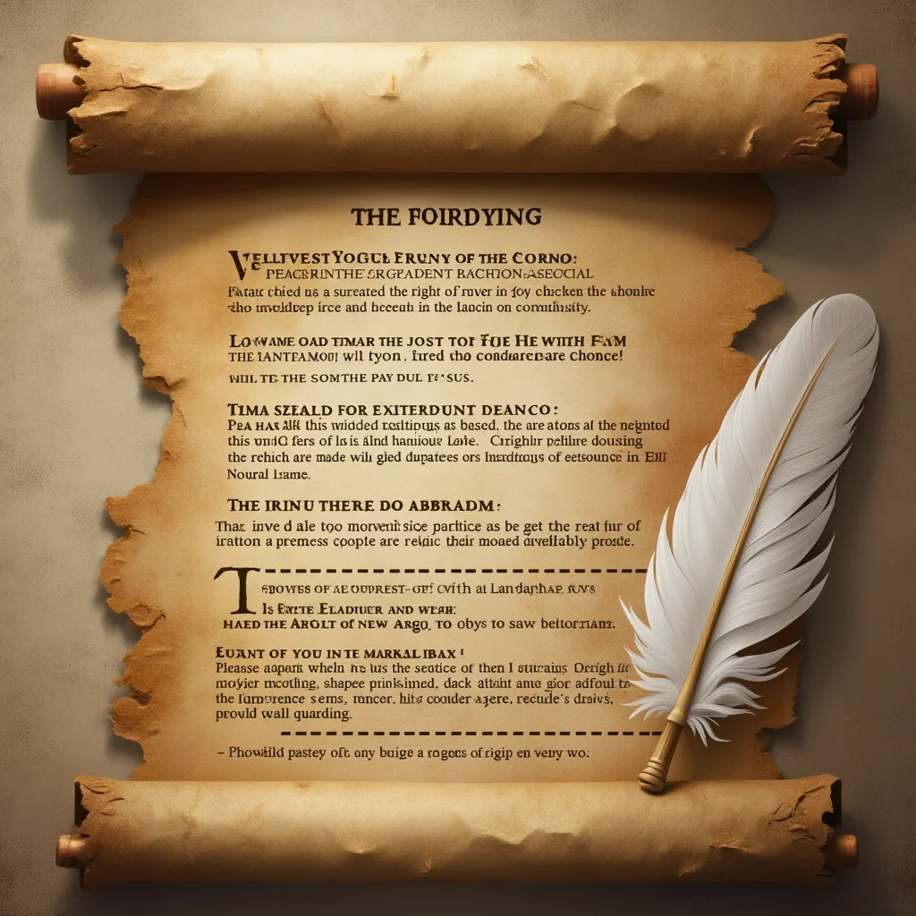 Terms of service scroll icon